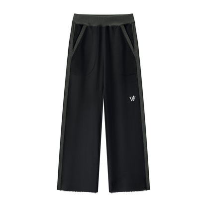 Women's Color Block Raw Hem Sweatpants