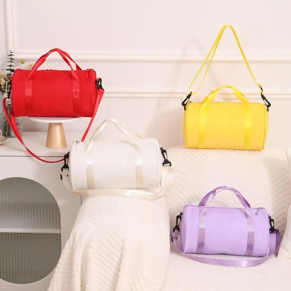 Solid Color Mini Gym Bag for Women Large Capacity Sports Bags Lightweight Waterproof Shoulder Bags P...