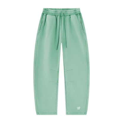 Unisex Vintage Wash Barrel Leg Fleece Sweatpants