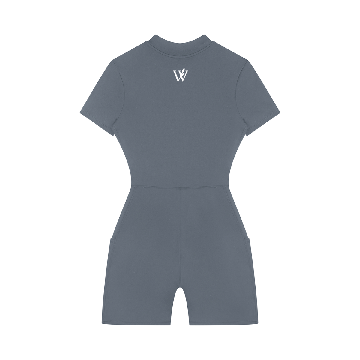 Women's Quarter-Zip Short Sleeve Romper