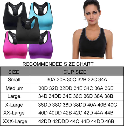 Elevate Your Workout with Our High Impact Women's Seamless Racerback Sports Bra - Perfect for Yoga, Gym, and Fitness Enthusiasts