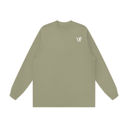 Unisex Raw Hem Long Sleeve T-Shirt