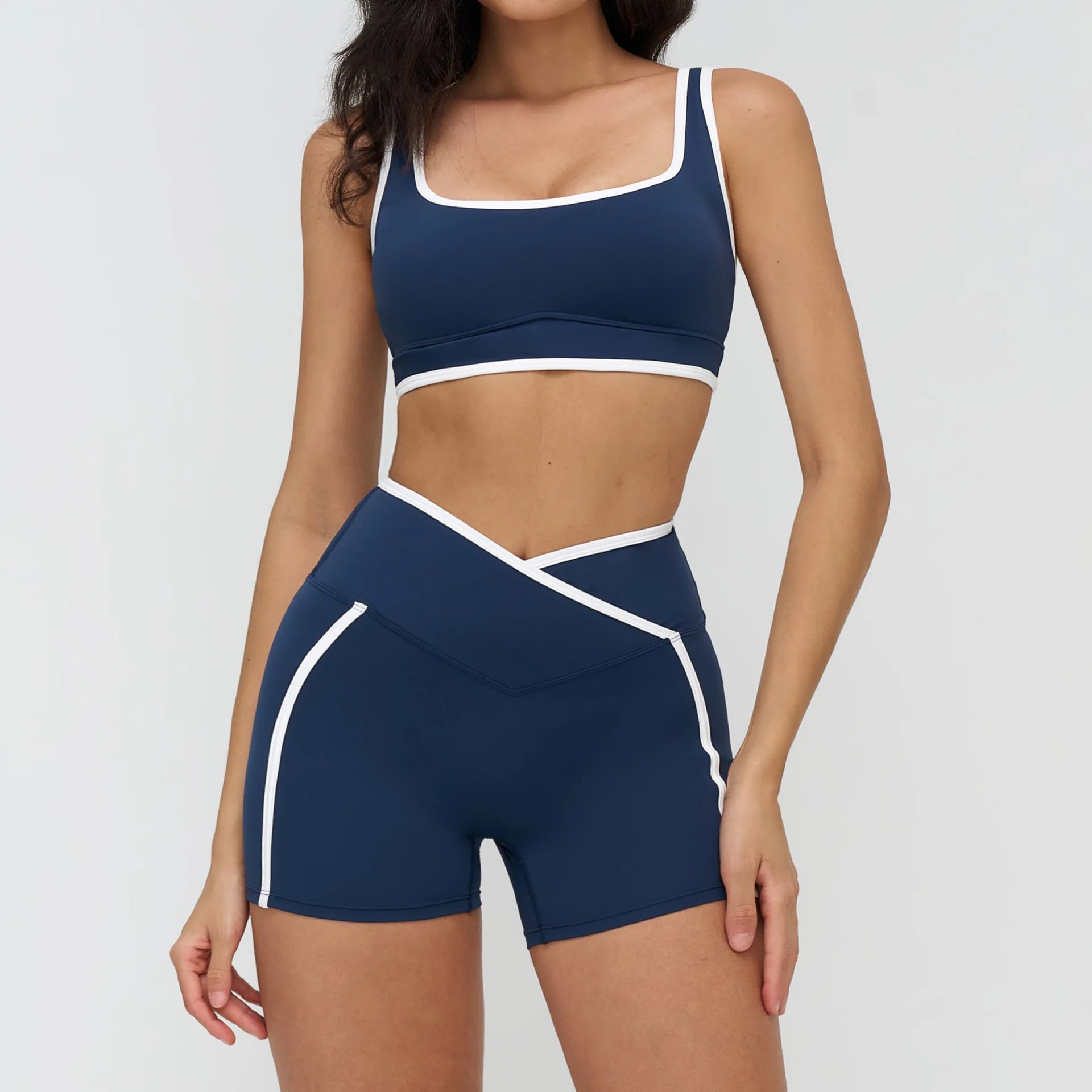 Elevate Your Workout with Our 2PCS Women's Yoga Fitness Tracksuit Set - Stylish Sports Bra & High Waist Leggings for Ultimate Comfort