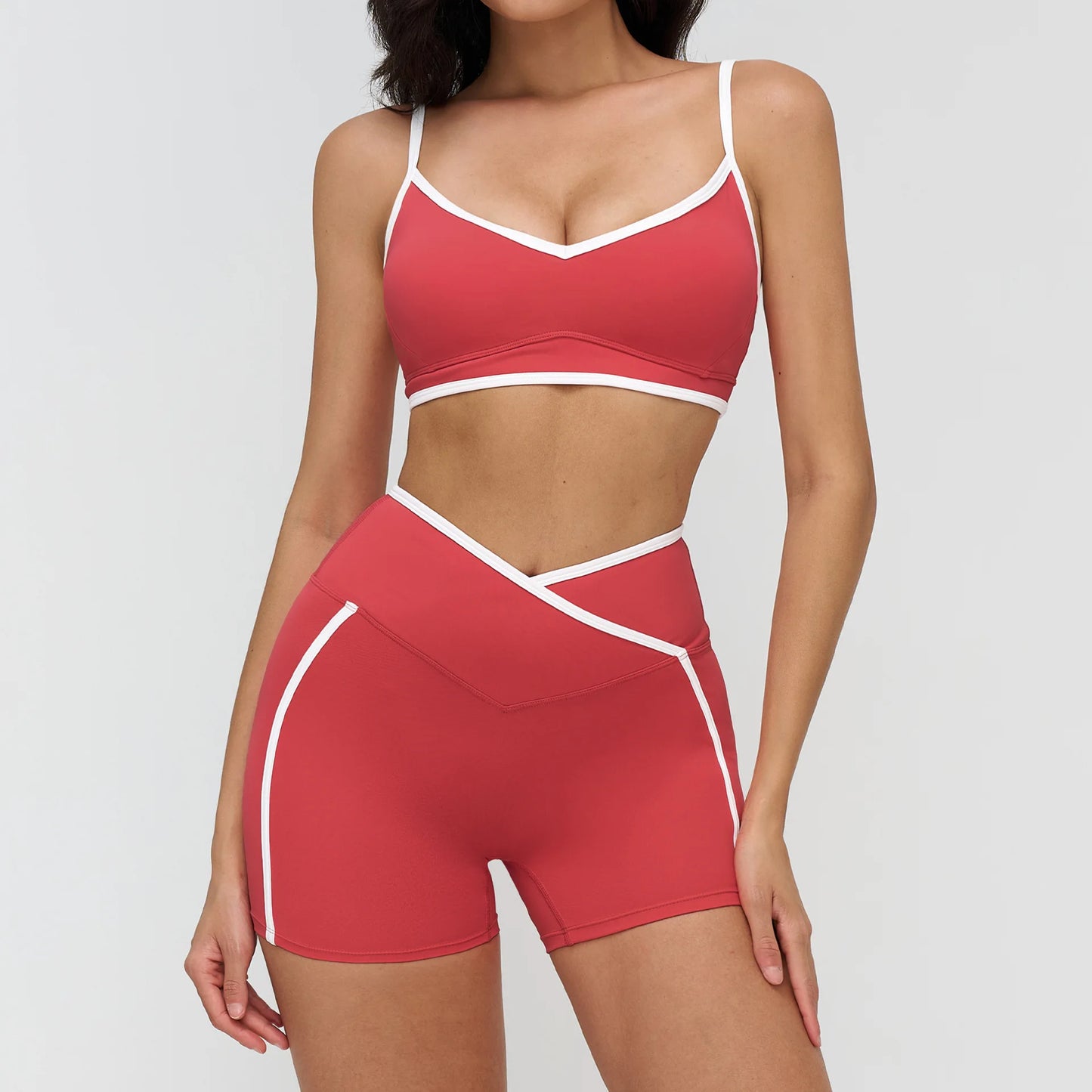 Elevate Your Workout with Our 2PCS Women's Yoga Fitness Tracksuit Set - Stylish Sports Bra & High Waist Leggings for Ultimate Comfort