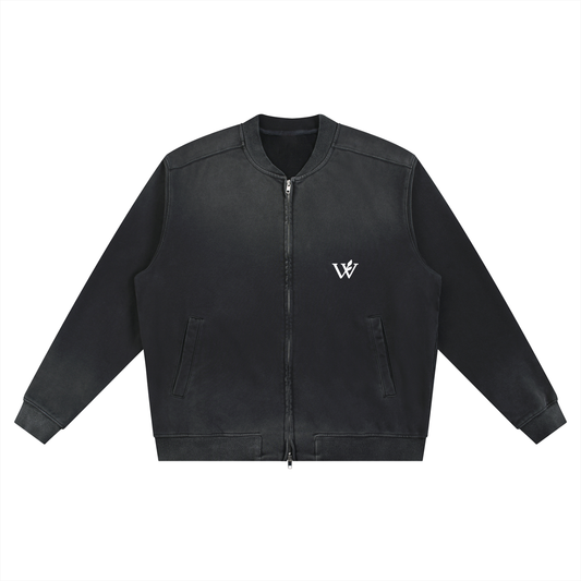 Sun Fade Heavyweight Baseball Jacket