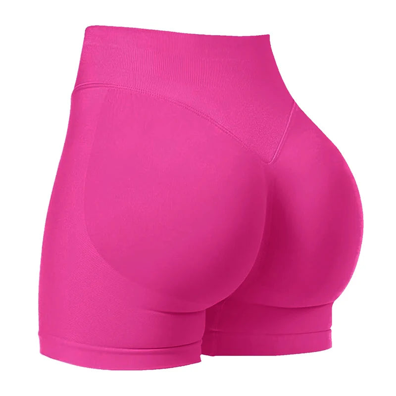 Women's Gym Biker Shorts – 4.5-Inch Inseam, Low Ribbed Band, Scrunch Butt, Seamless Yoga/Workout Short