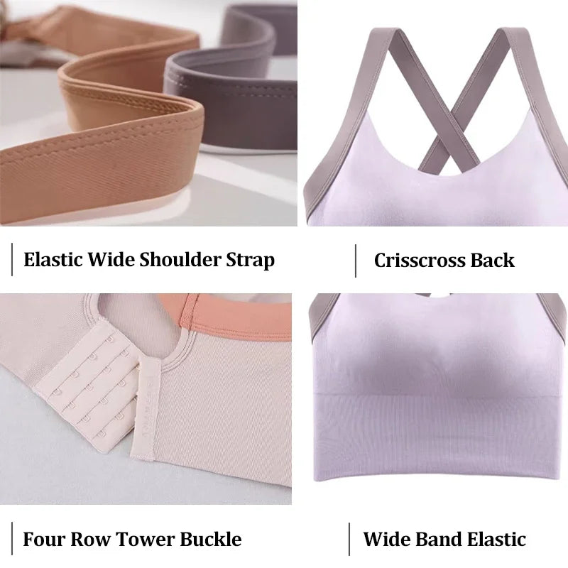 Elevate Your Workout with Our Crisscross Back Yoga Bra - Ultimate Support and Style for Fitness Enthusiasts