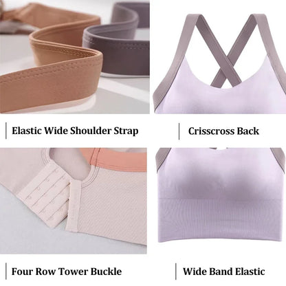 Elevate Your Workout with Our Crisscross Back Yoga Bra - Ultimate Support and Style for Fitness Enthusiasts