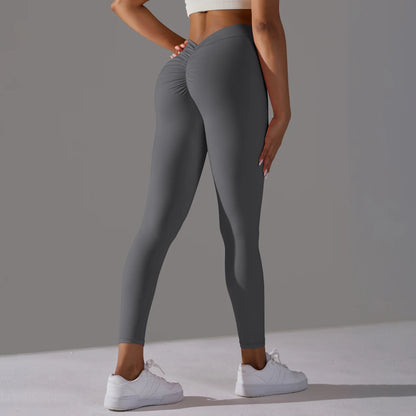 Elevate Your Workout with Sexy V Waist Push-Up Leggings - Ultimate Comfort and Style for Women