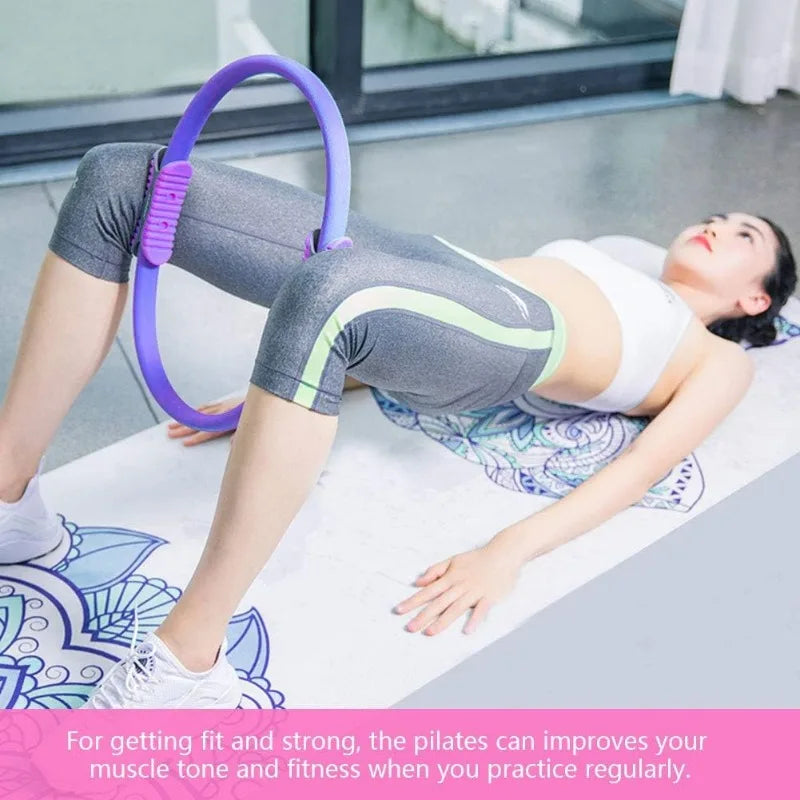 Transform Your Workout with the Durable Non-Slip Yoga Pilates Ring - Perfect for Thigh and Pelvic Floor Muscle Training!
