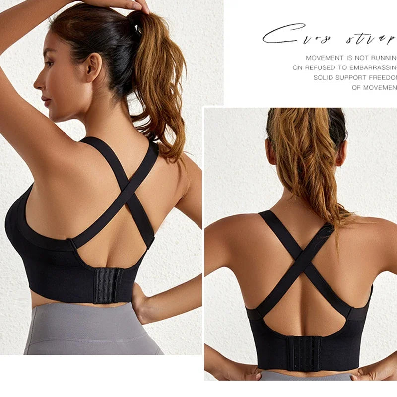 Elevate Your Workout with Our Crisscross Back Yoga Bra - Ultimate Support and Style for Fitness Enthusiasts