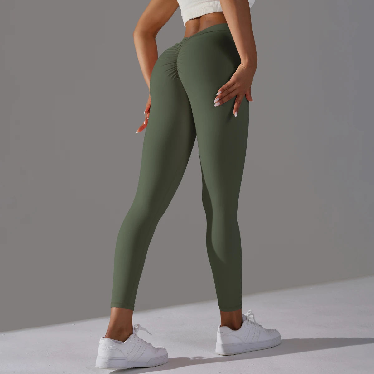 Elevate Your Workout with Sexy V Waist Push-Up Leggings - Ultimate Comfort and Style for Women