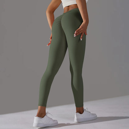 Elevate Your Workout with Sexy V Waist Push-Up Leggings - Ultimate Comfort and Style for Women
