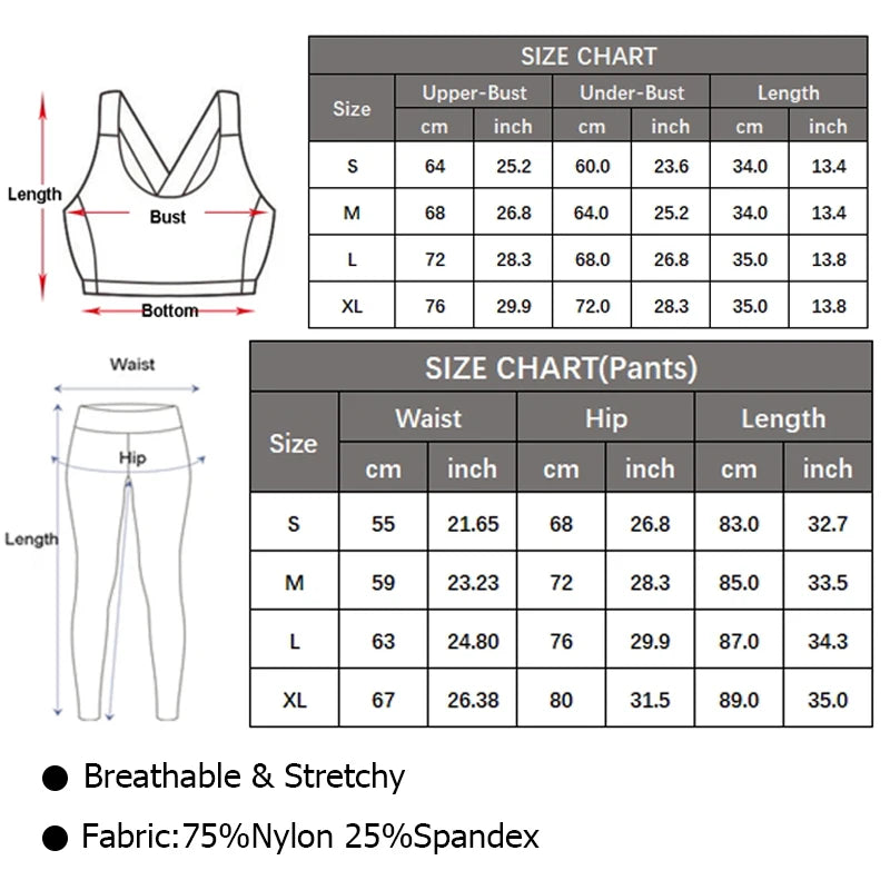Women Two Pieces Fitness Yoga Set Stretch Soft Running Gym Suit Breathable Quick Dry Sportswear Female Strwetchy Workout Clothes