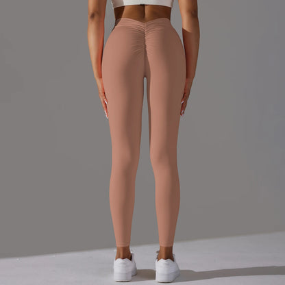 Elevate Your Workout with Sexy V Waist Push-Up Leggings - Ultimate Comfort and Style for Women