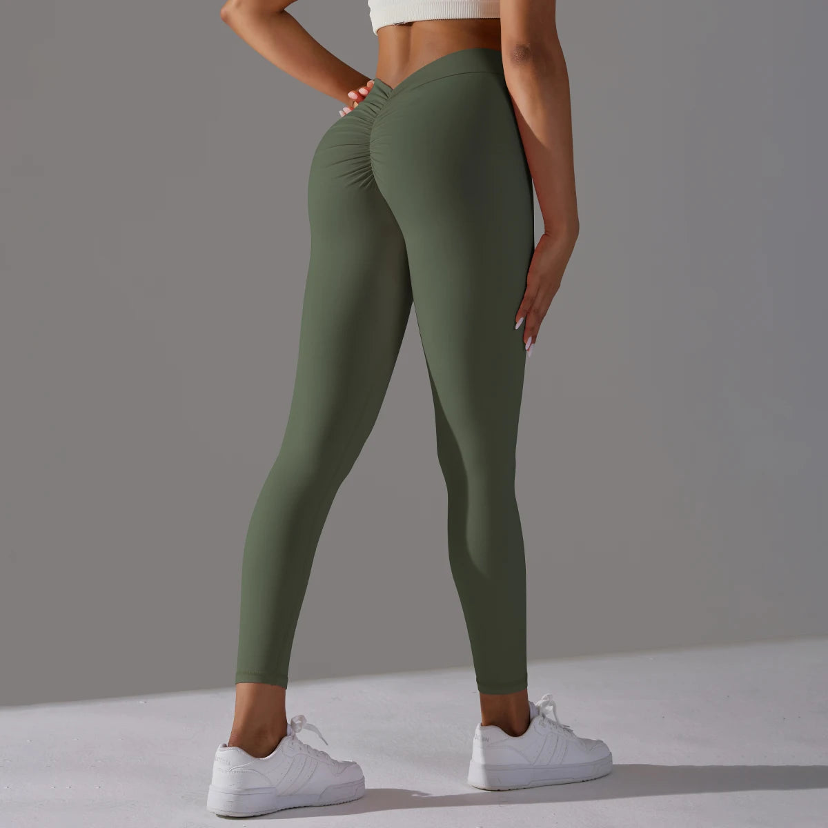Elevate Your Workout with Sexy V Waist Push-Up Leggings - Ultimate Comfort and Style for Women