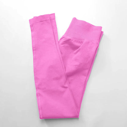 NCLAGEN Leggings Pants Band Seamless Sports Tights Women Ribbed Gym Clothes Running Outfit Yoga Squat Proof Fitness Scrunch Bum