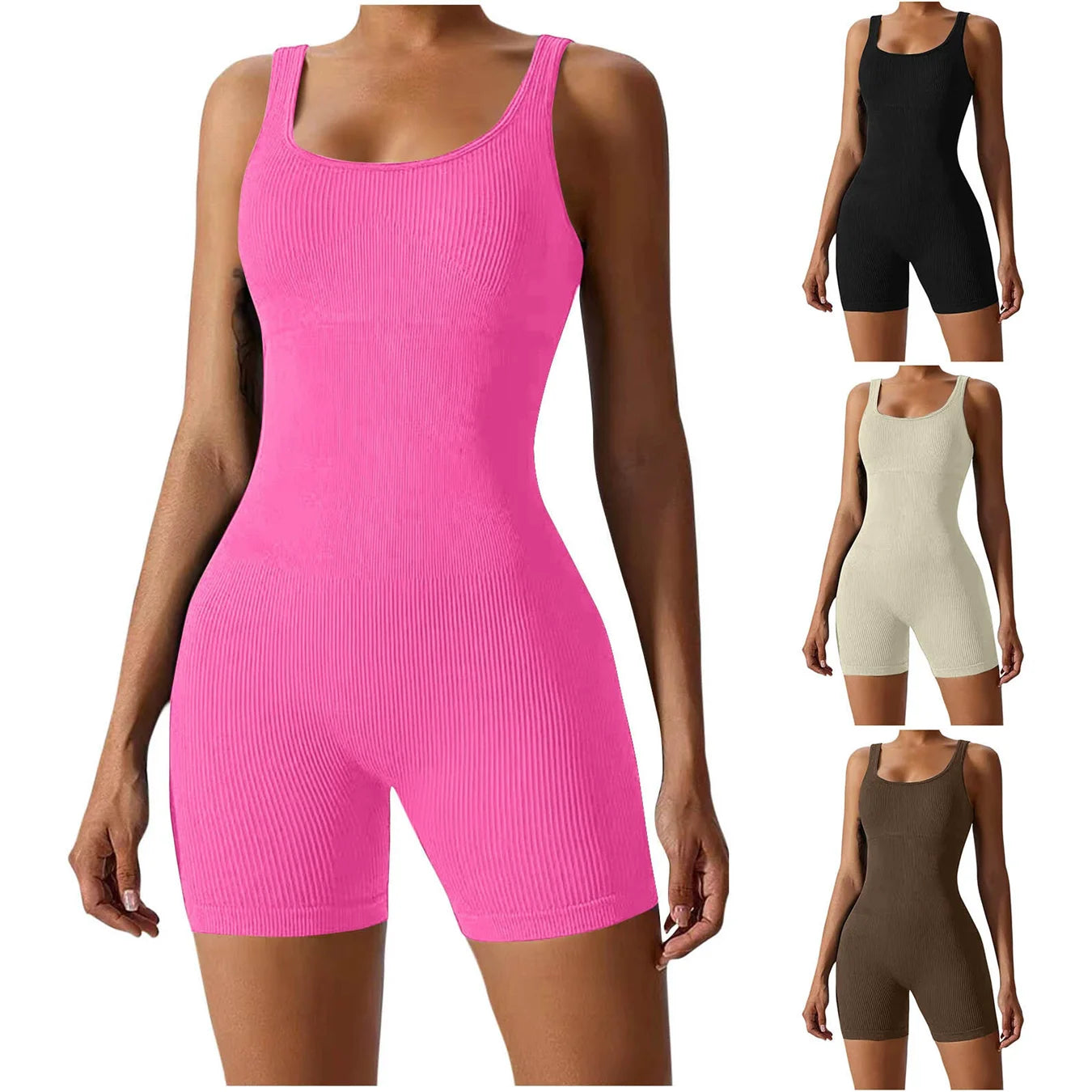 Elevate Your Workout with Our Women's Short Tracksuit Yoga Set - One-Piece Fitness Bodysuit for Ultimate Comfort and Style