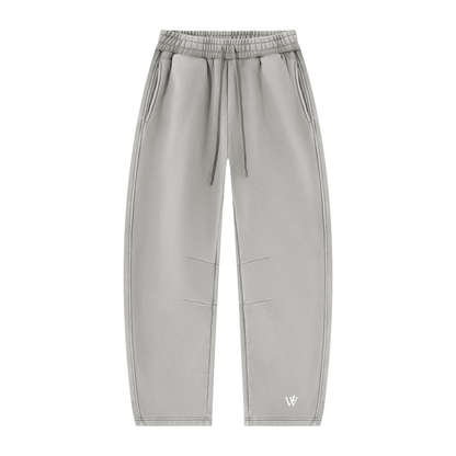 Unisex Vintage Wash Barrel Leg Fleece Sweatpants