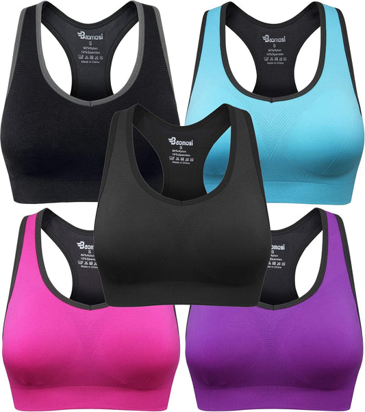 Elevate Your Workout with Our High Impact Women's Seamless Racerback Sports Bra - Perfect for Yoga, Gym, and Fitness Enthusiasts