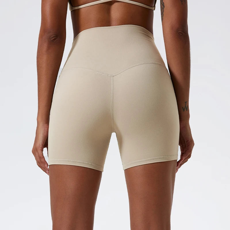 Elevate Your Workout with Our Stylish High-Waisted Compression Yoga Shorts for Women - Perfect for Gym and Running!