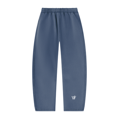 Unisex Vintage Wash Barrel Leg Fleece Sweatpants