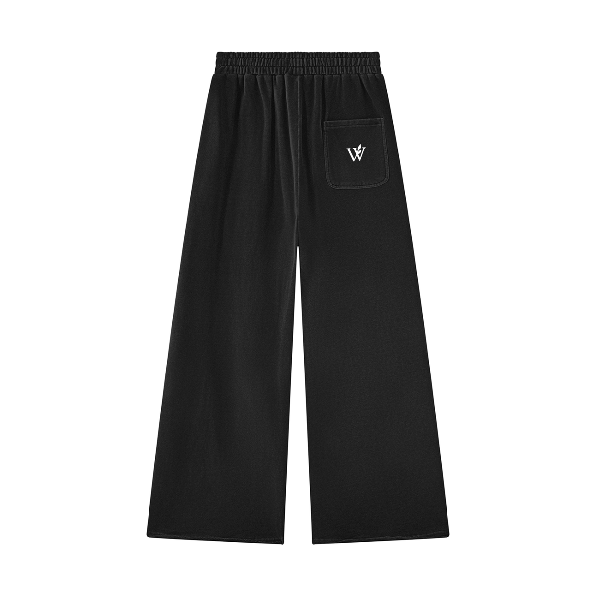 Unisex Vintage Wash Raw Edge Sweatpants