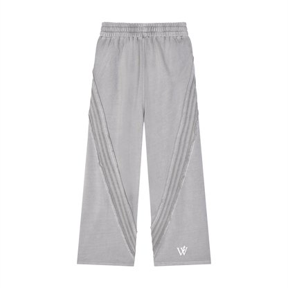 Snow Washed Tape Raw Edge Sweatpants