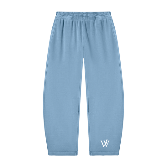 Unisex Vintage Washed Barrel Leg Sweatpants