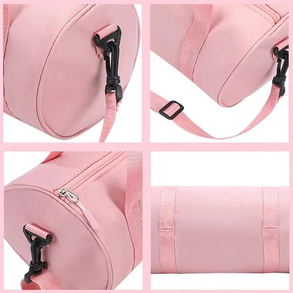 Solid Color Mini Gym Bag for Women Large Capacity Sports Bags Lightweight Waterproof Shoulder Bags P...