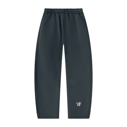 Unisex Vintage Wash Barrel Leg Fleece Sweatpants