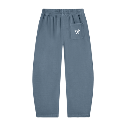 Unisex Vintage Washed Barrel Leg Sweatpants