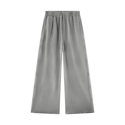 Unisex Vintage Wash Raw Edge Sweatpants