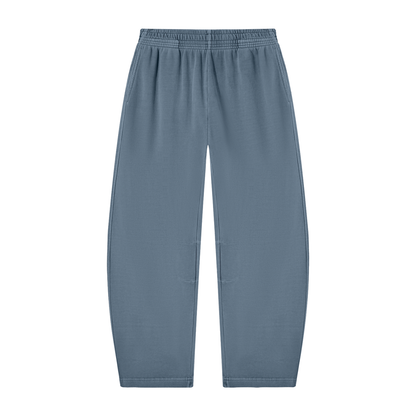 Unisex Vintage Washed Barrel Leg Sweatpants