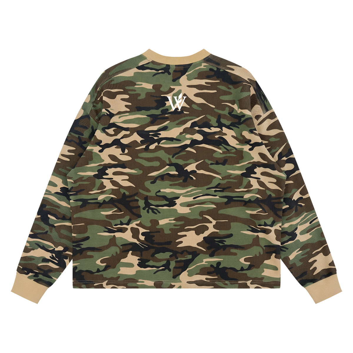 Unisex Waffle Boxy Long Sleeve T-Shirt