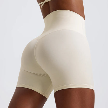 Elevate Your Workout with Our Stylish High-Waisted Compression Yoga Shorts for Women - Perfect for Gym and Running!