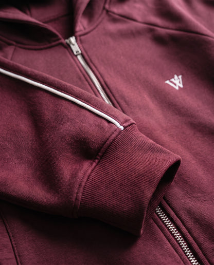 Heavyweight Raglan Sleeve Zip Hoodie