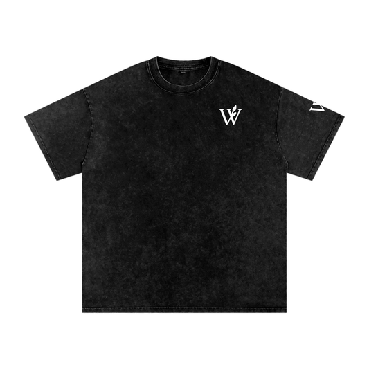 Snow Washed Oversized Cotton T-Shirt