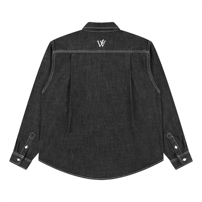 Unisex Vintage Wash Denim Shirt
