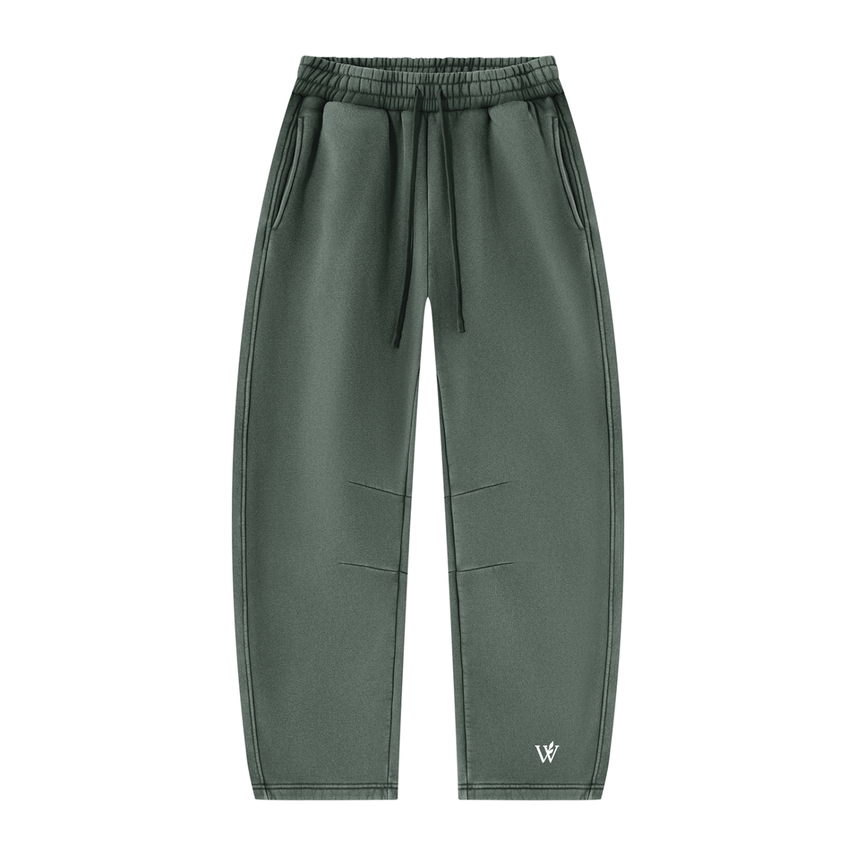 Unisex Vintage Wash Barrel Leg Fleece Sweatpants