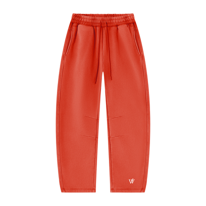 Unisex Vintage Wash Barrel Leg Fleece Sweatpants