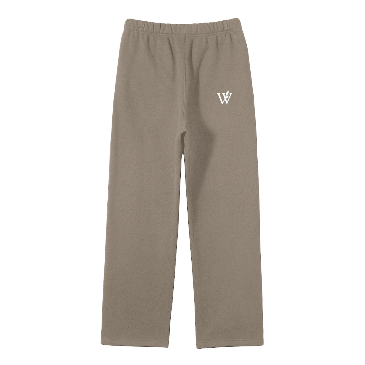 Unisex Solid Color Fleece Straight Leg Pants