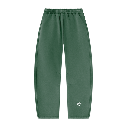 Unisex Vintage Wash Barrel Leg Fleece Sweatpants