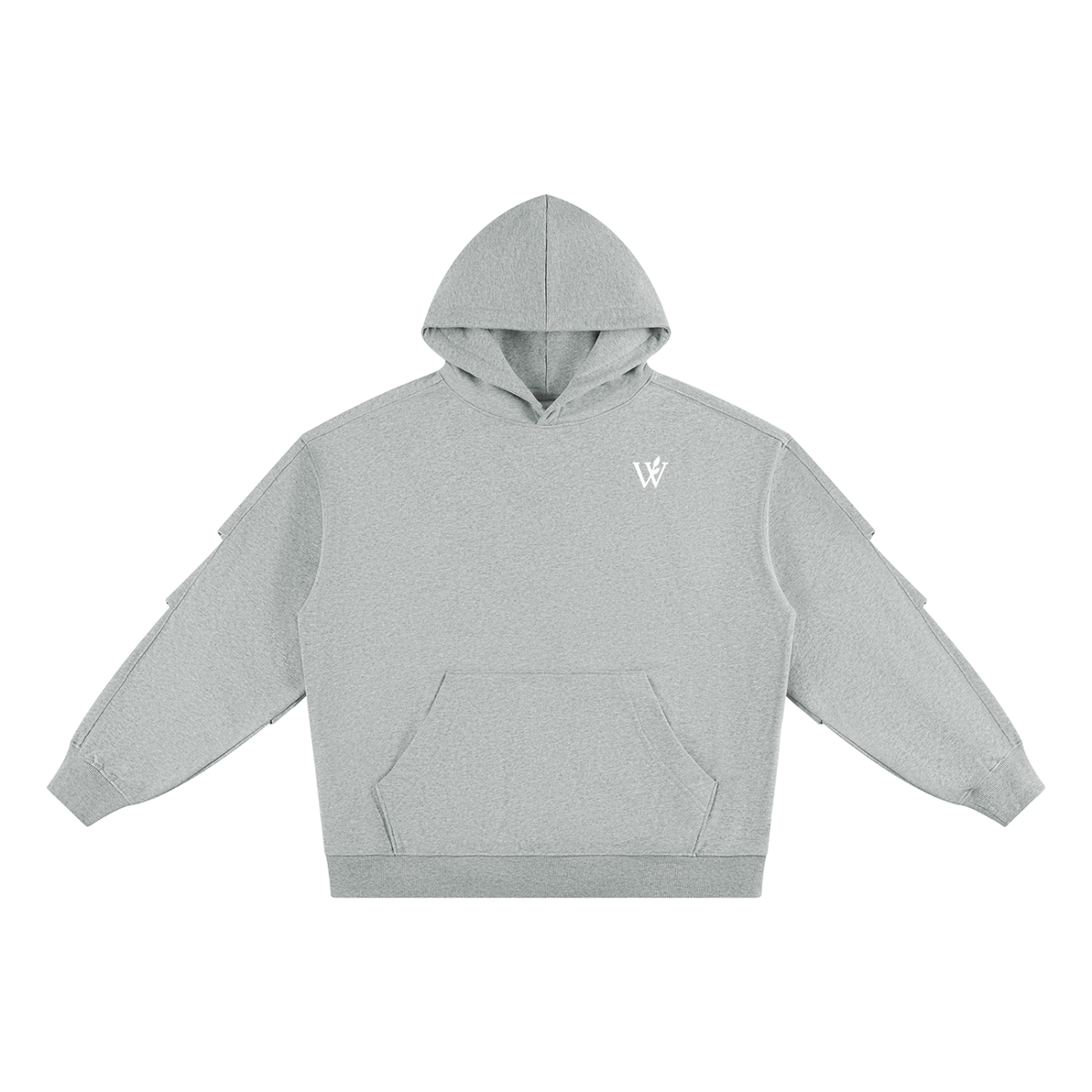 Unisex Heavyweight Ruched Sleeves Hoodie