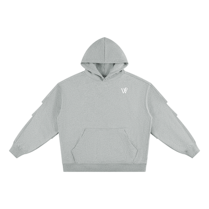 Unisex Heavyweight Ruched Sleeves Hoodie