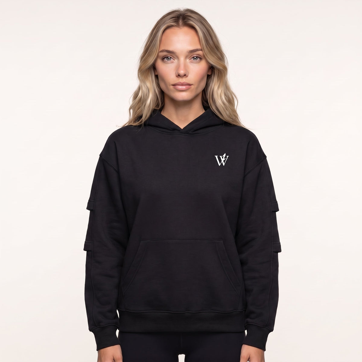 Unisex Heavyweight Ruched Sleeves Hoodie