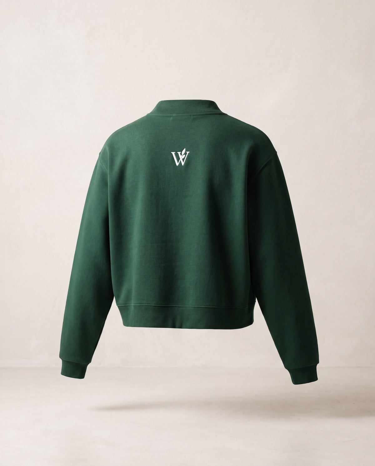 Fleece Mock-Neck Crew Sweatshirt