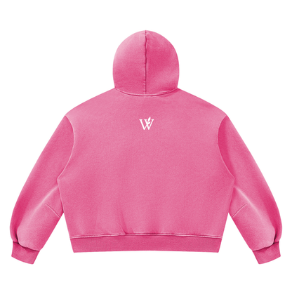 Unisex Vintage Wash Boxy Fleece Hoodie