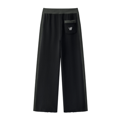 Women's Color Block Raw Hem Sweatpants