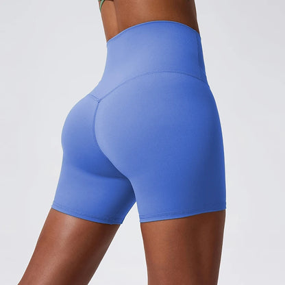 Elevate Your Workout with Our Stylish High-Waisted Compression Yoga Shorts for Women - Perfect for Gym and Running!
